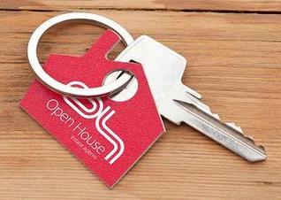 A key to an Open House estate agency property