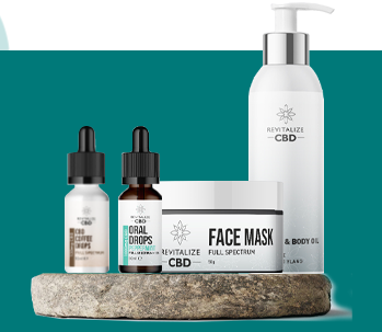Revitalize CBD face mask and CBD oil