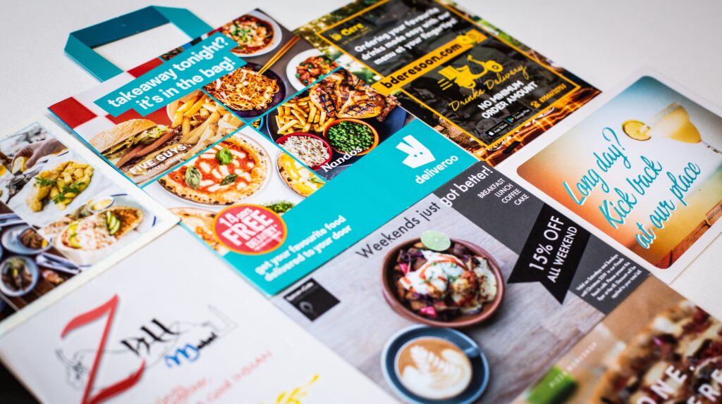 examples of company leaflets designed by the design print distribution group